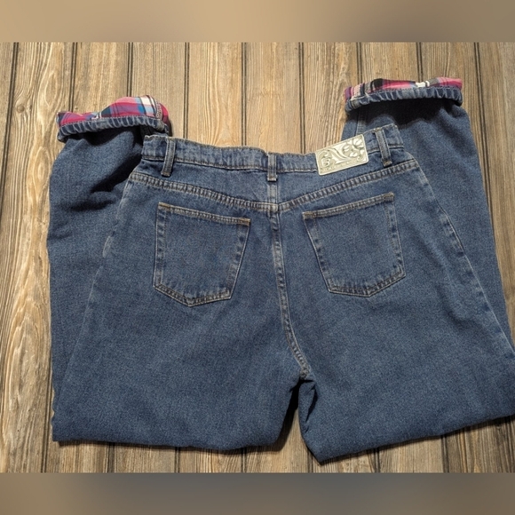 Full Blue size 18 flannel lined/insulated jeans, 33" long - Picture 5 of 11